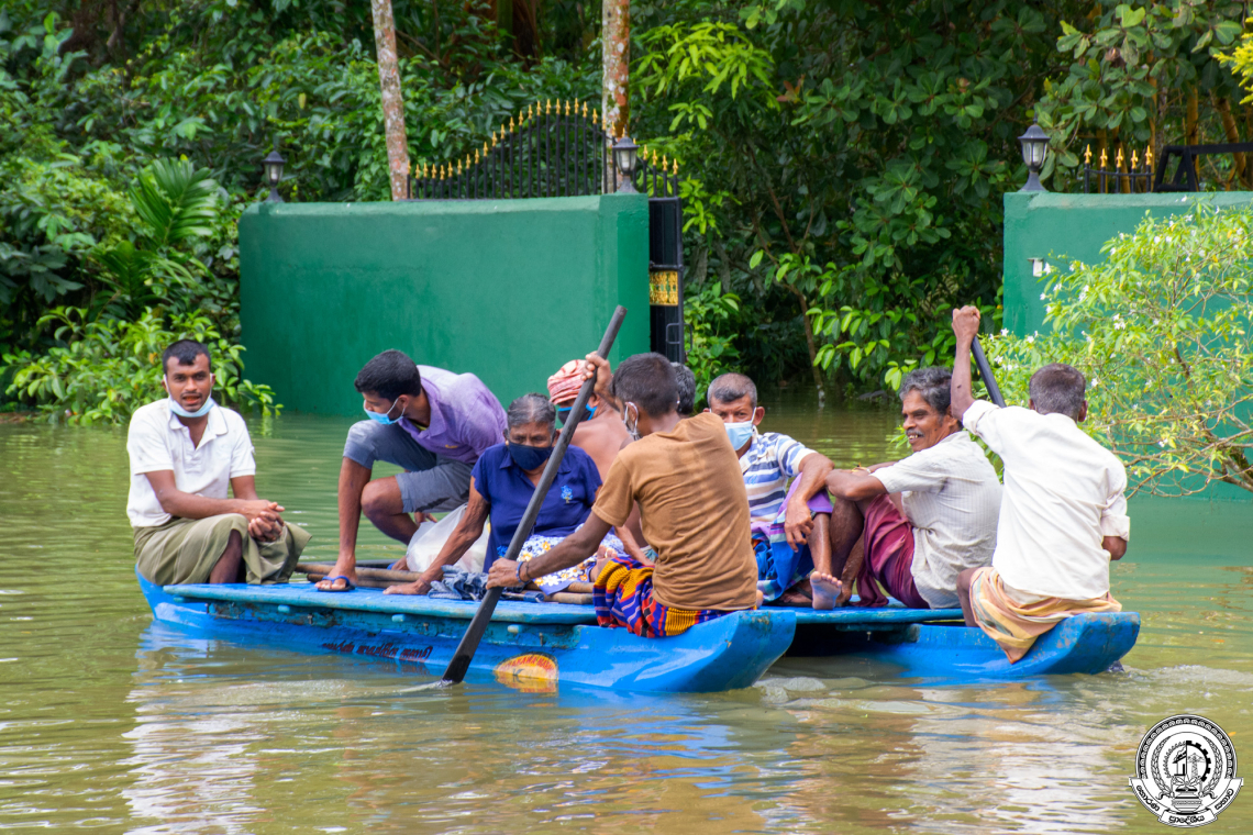 ආපදා හේතුවෙන් කොළඹ දිස්ත්‍රික්කයේ පුද්ගලයින් 1,321 පීඩාවට