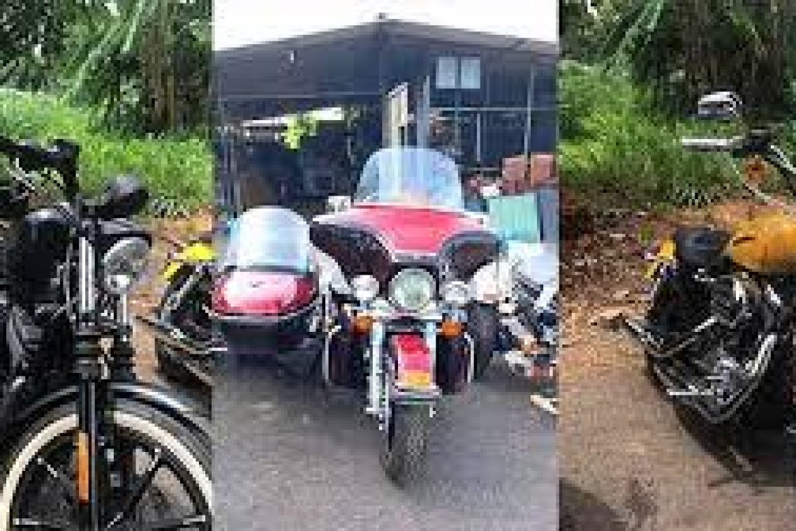 රුපියල් කෝටි 25 ක් වටිනා යතුරුපැදි 21ක් හම්බන්තොට කුරුළු උයනේ ගබඩාවක    