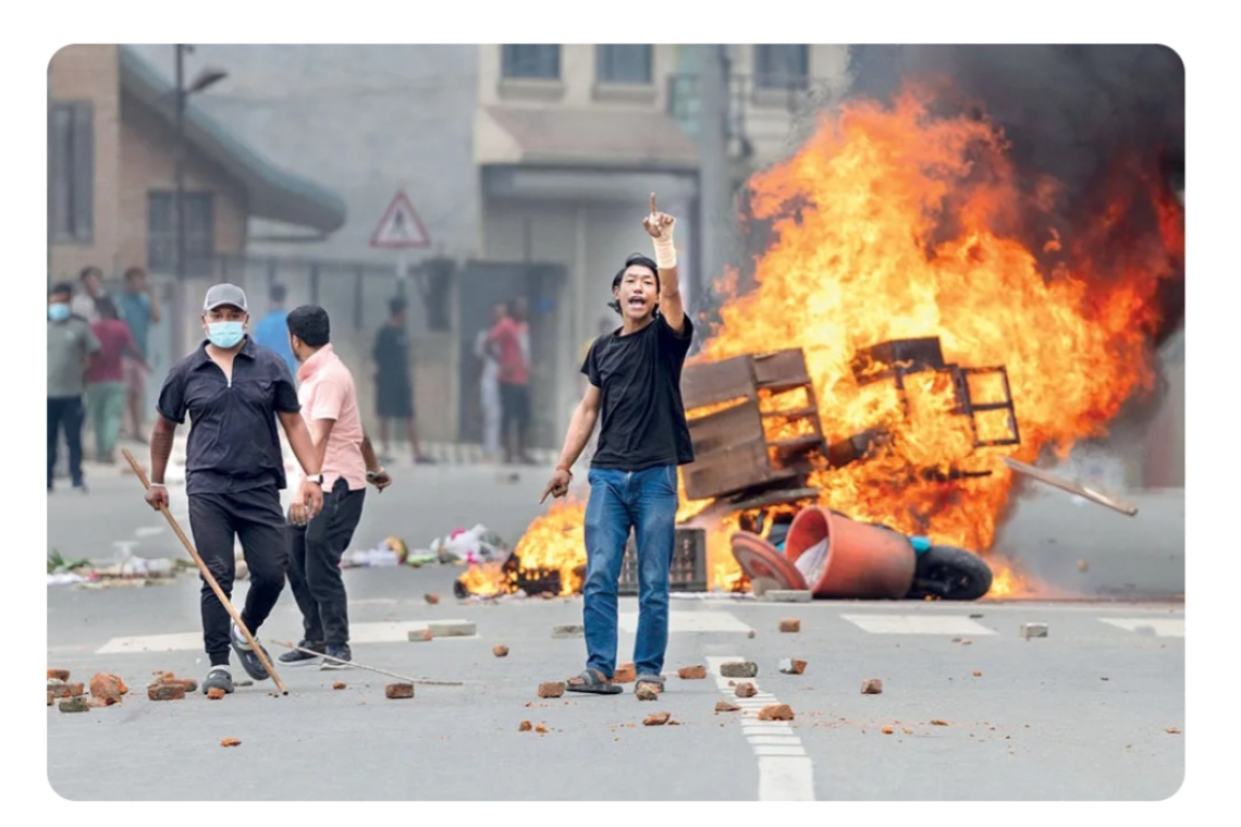 ගැටුම්වලින් නේපාලයේ රජයේ දේපළවලට වුණු හානිය ඩොලර් බිලියන එකහමාරත් පනී