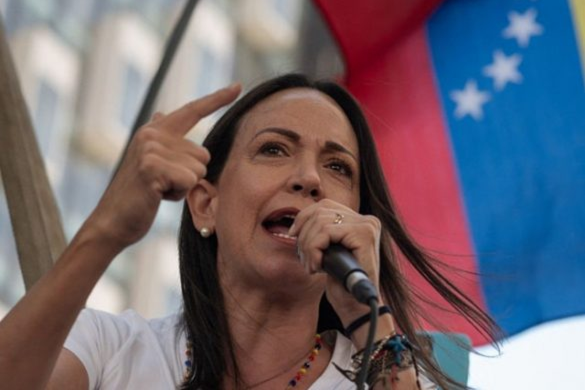 නොබෙල් සාම ත්‍යාගය වෙනිසියුලාවේ විපක්ෂ නායිකා මරියාට