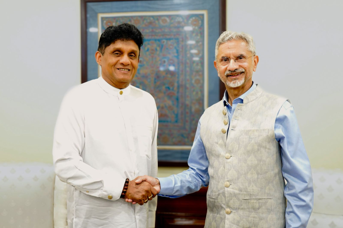 විපක්ෂ නායක සජිත් ප්‍රේමදාස මහතා ඉන්දියාවේ විදේශ කටයුතු අමාත්‍ය ආචාර්ය එස්. ජයශංකර් හමුවෙයි