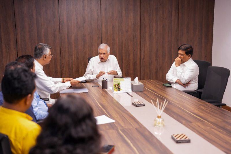 පාඨලී චම්පික රනිල් වික්‍රමසිංහ හමුවෙයි