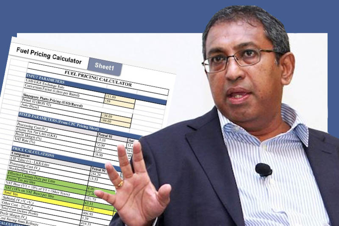 රජයේ ඉන්ධන මිල සූත්‍රයට පාර්ලිමේන්තු මුදල් කමිටු සභාපතිගෙන් දැඩි ප්‍රහාරයක් 