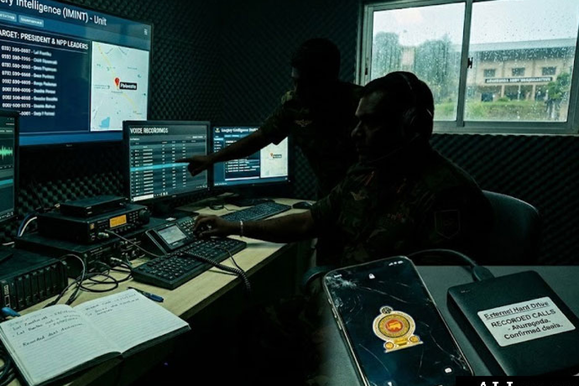 ජනාධිපති සහ මාලිමා ප්‍රබලයින් ගේ දුරකතනවලට සවන් දෙන හමුදාපති...!