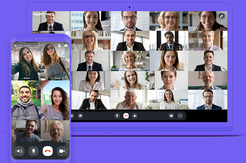 Rakuten Viber කණඩායම් ඇමතුම් ධාරිතාව 30 දක්වා වැඩි කරයි