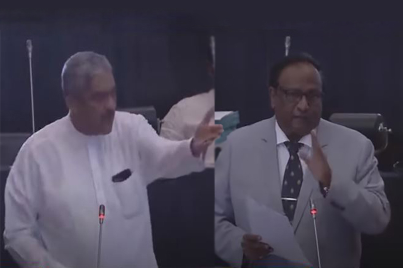 බොරුවට වීරයෙක් වෙන්න හදන්න එපා - සරත් වීරසේකර සහ ෆොන්සේකා අතර උණුසුම් වචන හුවමාරුවක් (VIDEO)
