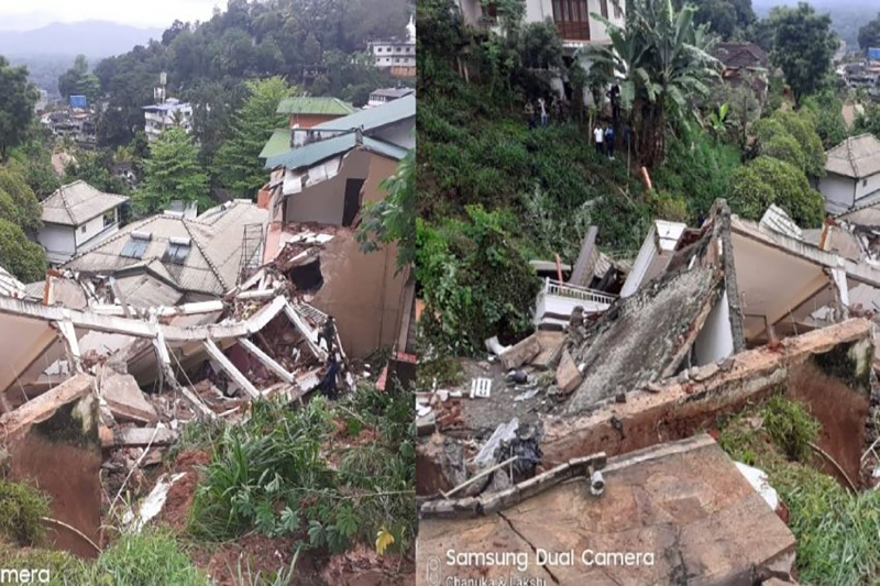මහනුවර, බූවැලිකඩ පස් මහල් ගොඩනැගිල්ලක් ගිලා බසී : මුදාගත් බිළිඳා මියයයි